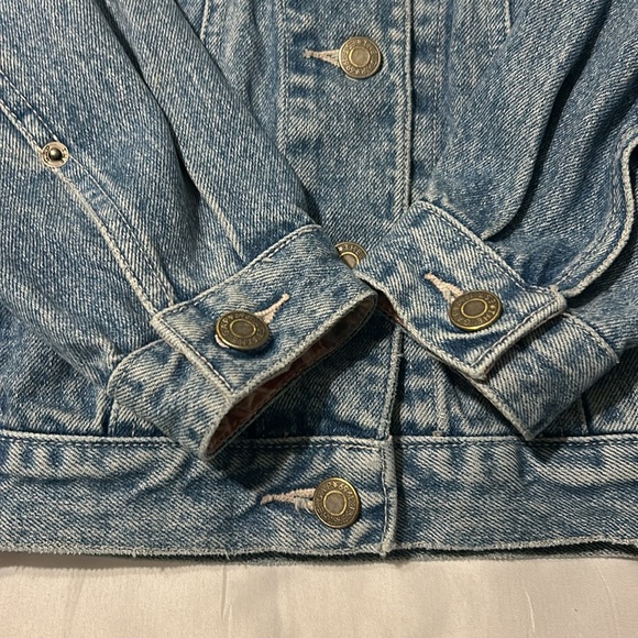 Vintage 90s Gap Jean Jacket Floral Print Girls Small - Picture 12 of 12